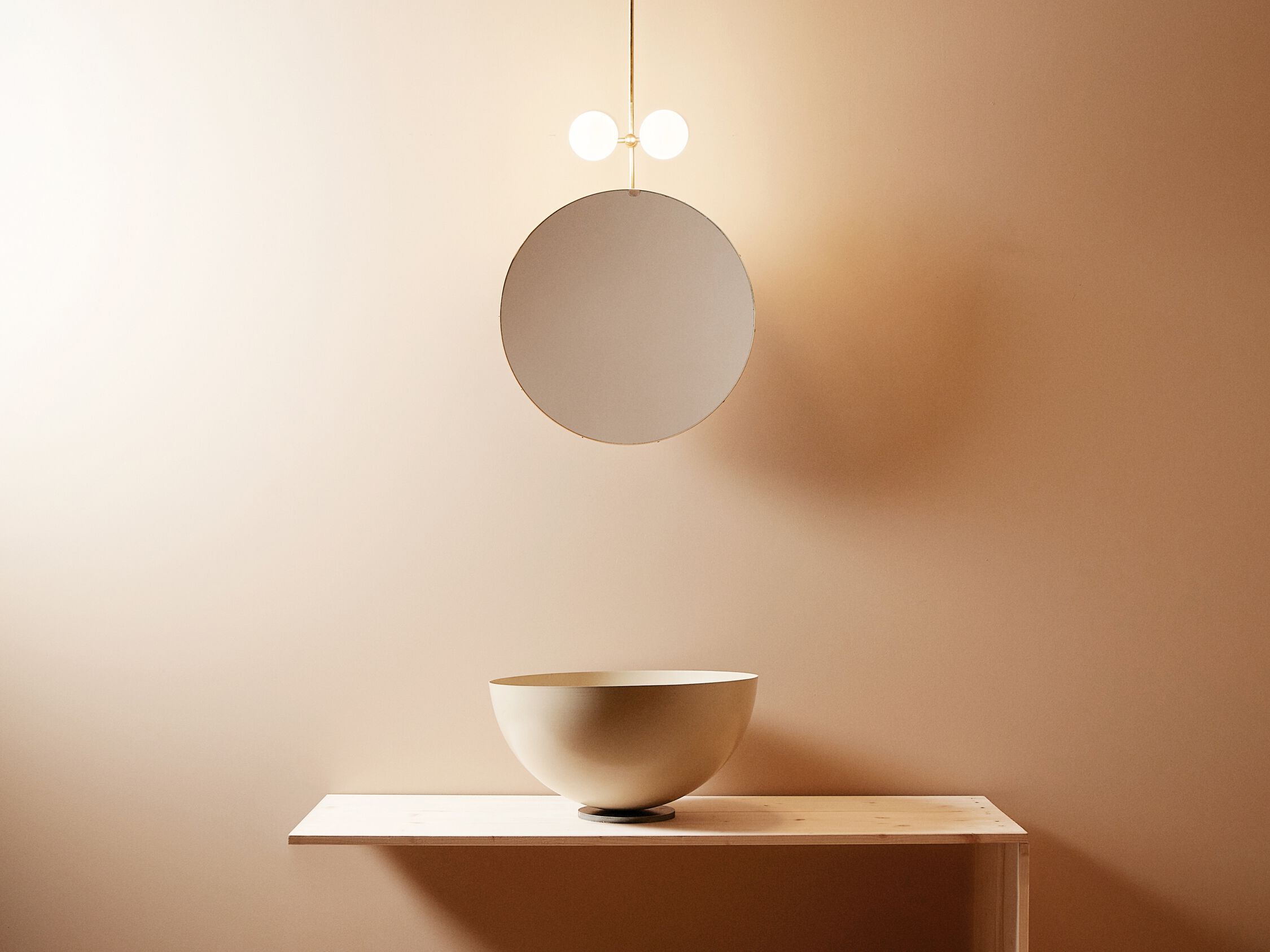 Круглое потолочное зеркало со встроенным освещением Renzo Serafini GUARDATI DENTRO ARCH-00060790 - Вид №1