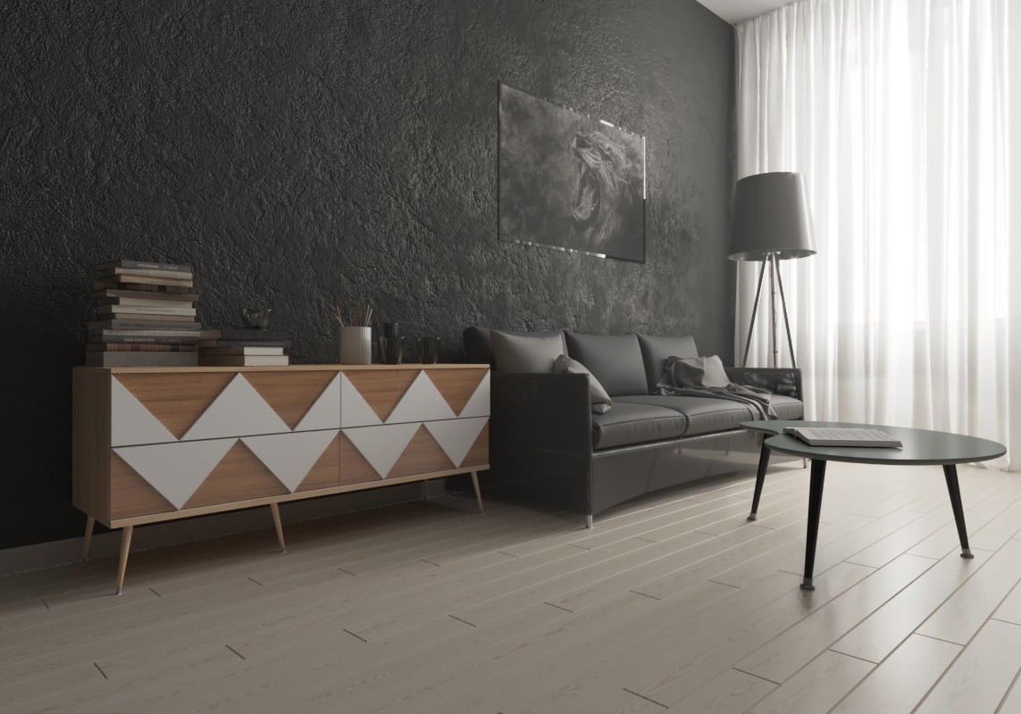 Комод с деревянными ножками и 4 ящиками бирюзовый Granny Woo WOODI  00-3965902 Бежевый;дуб сонома;зеленый  - Вид №5