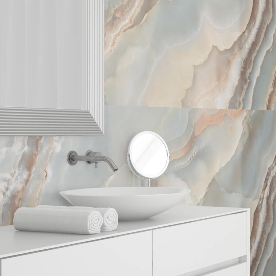 Панель ПВХ глянец Novita Wall Пиренеи 1200*600*2,5мм (4 шт в упак) АКВАТОН STSR-286 - Вид №1