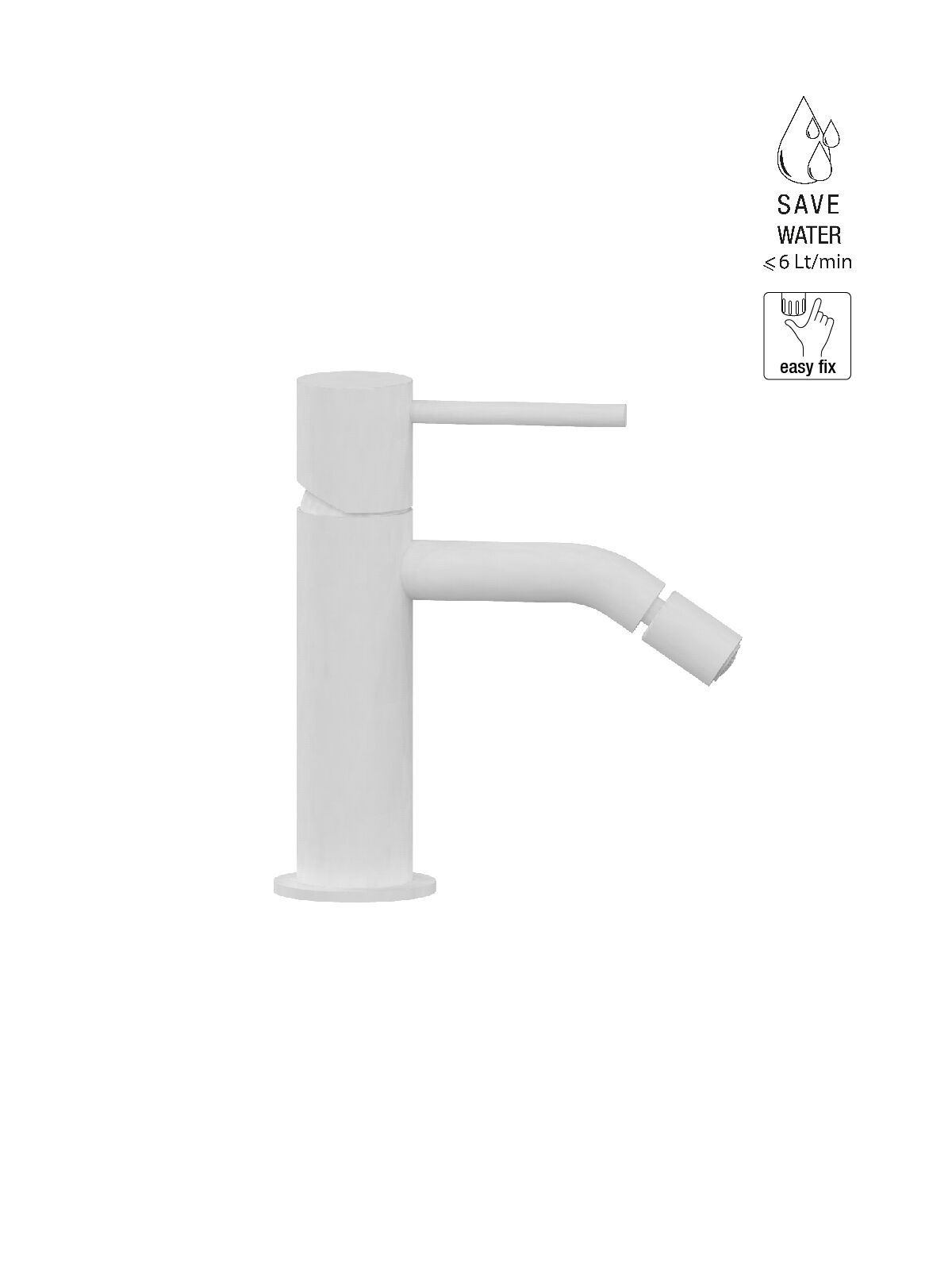 Однорычажный смеситель для биде без слива Rubinetterie Frattini Pepe XL ARCH-00007840 - Вид №6