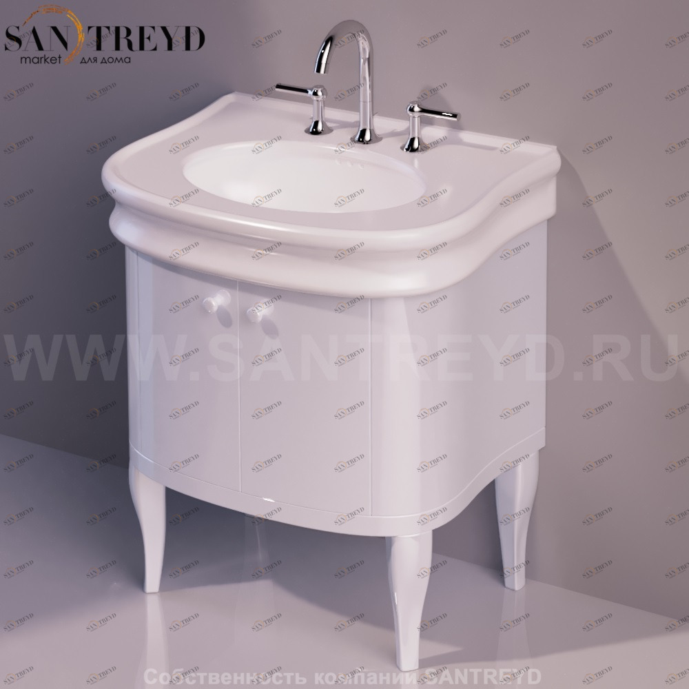 Тумба под раковину LANTE белая Simas LAM70BIANCO