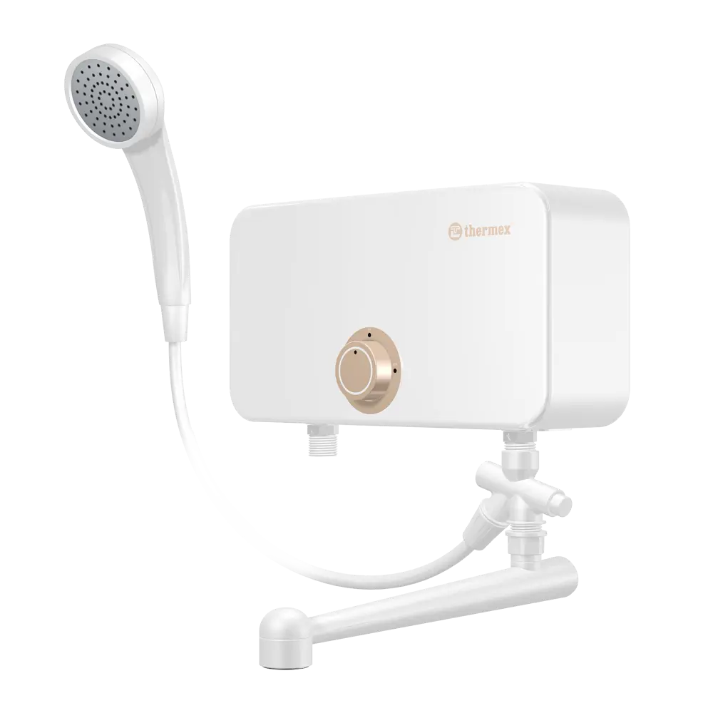 Проточный водонагреватель электрический Thermex Oscar 3500 3.5 кВт белый с душевой лейкой 88974118 STLM-2065893 