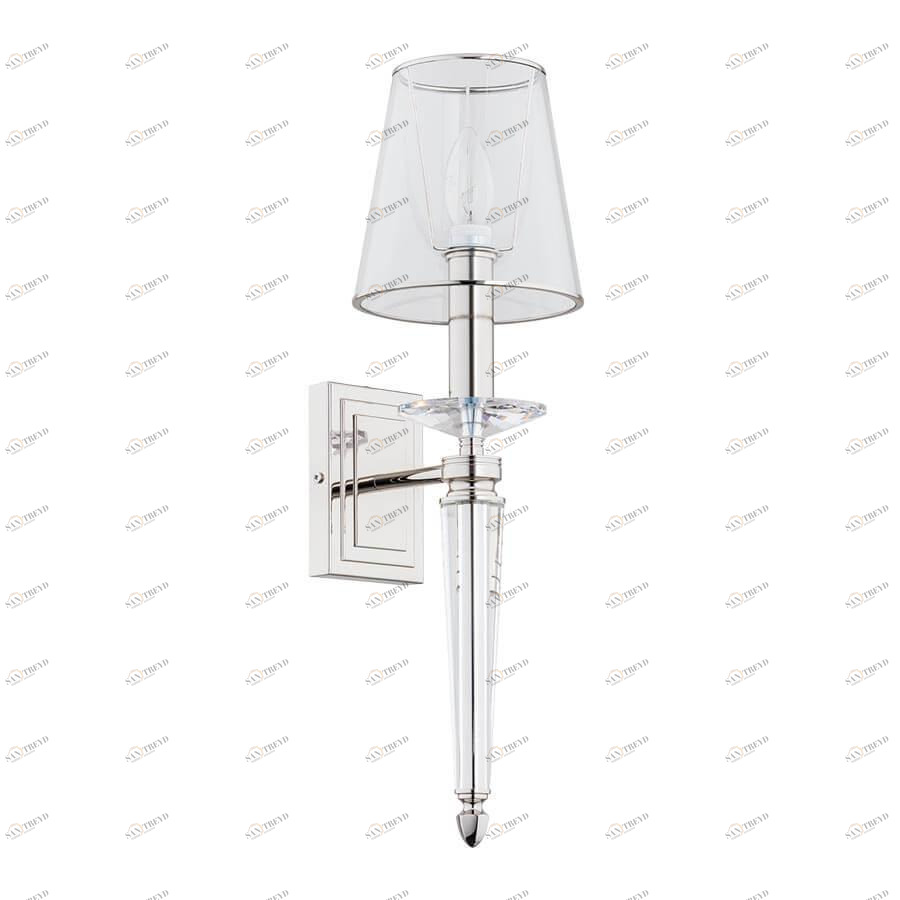 Бра настенное серебристое Kutek Dalila DAL-KD-1(BN/A) KUTEK DALILA 00-3888813 Серебро 