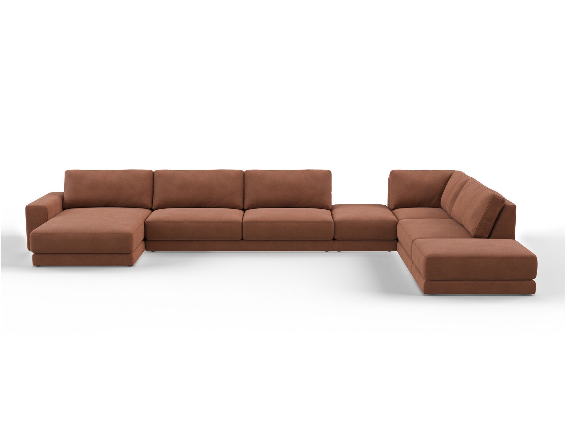 Угловой диван из ткани с полуостровом DÔME DECO Awaken ARCH-00099055 - Вид №3