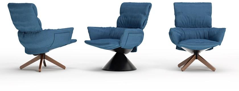 Cappellini Кресло со съемным чехлом на деревянной основе Lud’o lounge sun-id-1487184 - Вид №1