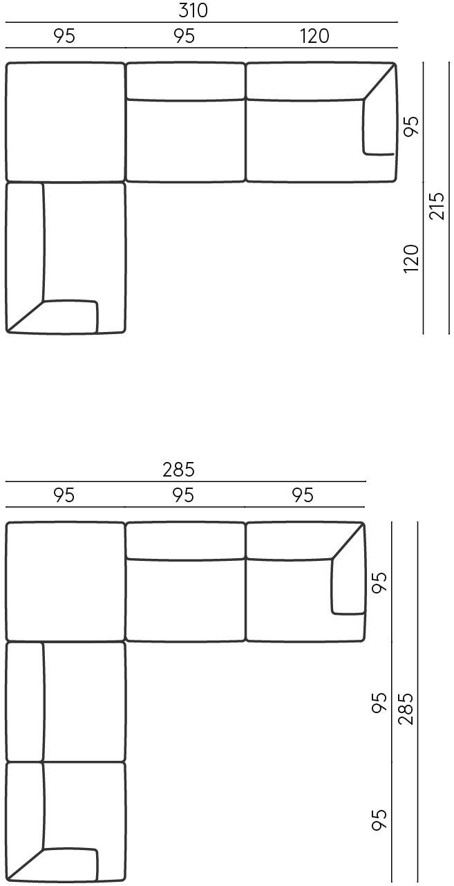 DE PADOVA Модульный тканевый диван sun-id-1437850 - Вид №8