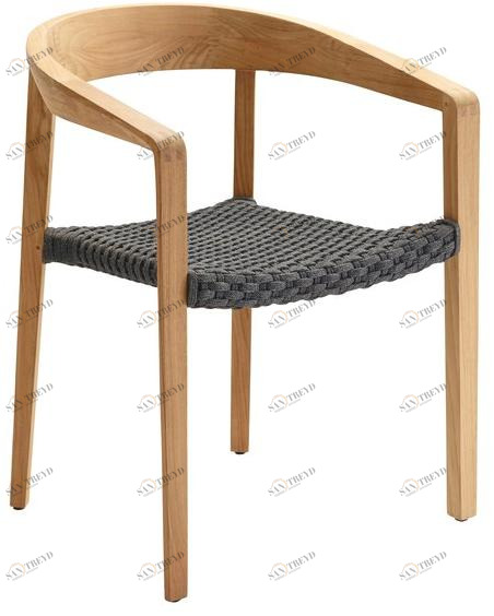 solpuri Штабелируемый стул из тикового дерева с подлокотниками Lodge sun-id-1511665