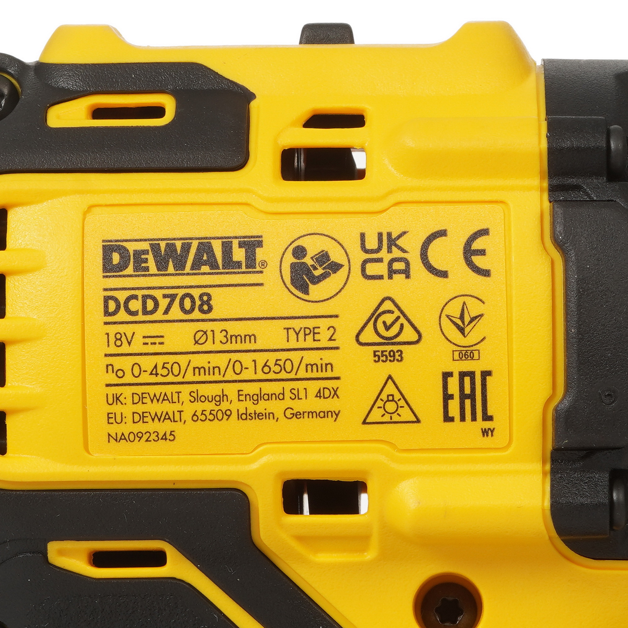 Дрель-шуруповерт DeWalt DCD708P3T XR FLEXVOLТ 18/54V 5437873 STDN-0090068 - Вид №3