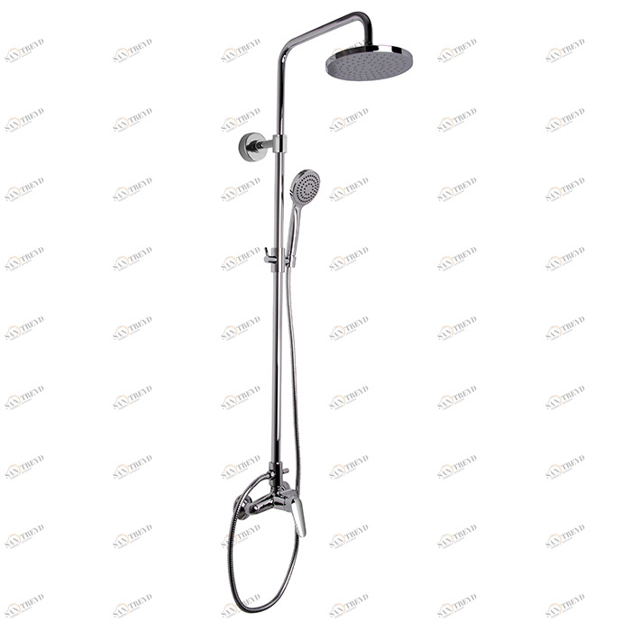 F3005/2 Смеситель для душа с душевой стойко й, верхним душем и душевым комплектом FIMA CARLO FRATTINI Spot 