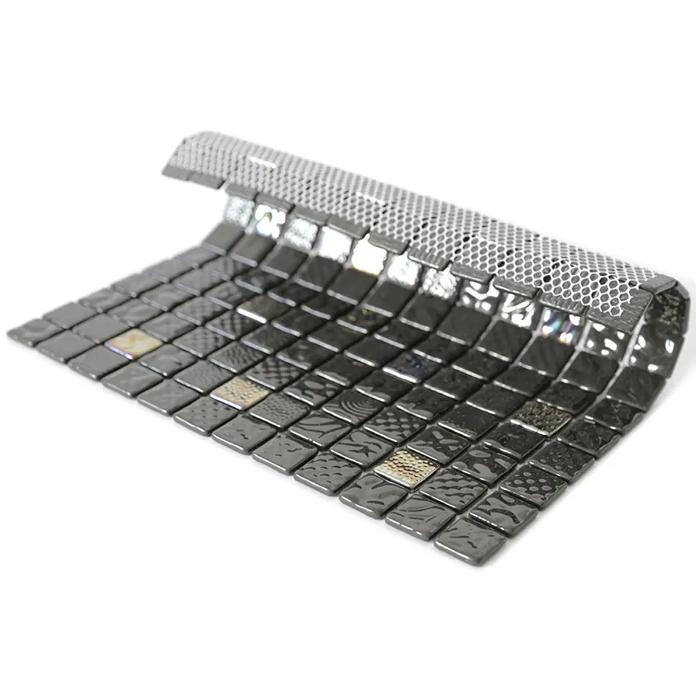 Мозаика стеклянная Natural STP-BK003-L 31.5x31.5 см цвет черный Santreyd Steppa STLM-2198551 - Вид №2
