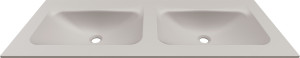 Двойная прямоугольная раковина Duratek с столешницей