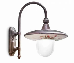 FERROLUCE Настенный керамический светильник для улицы Latina A671