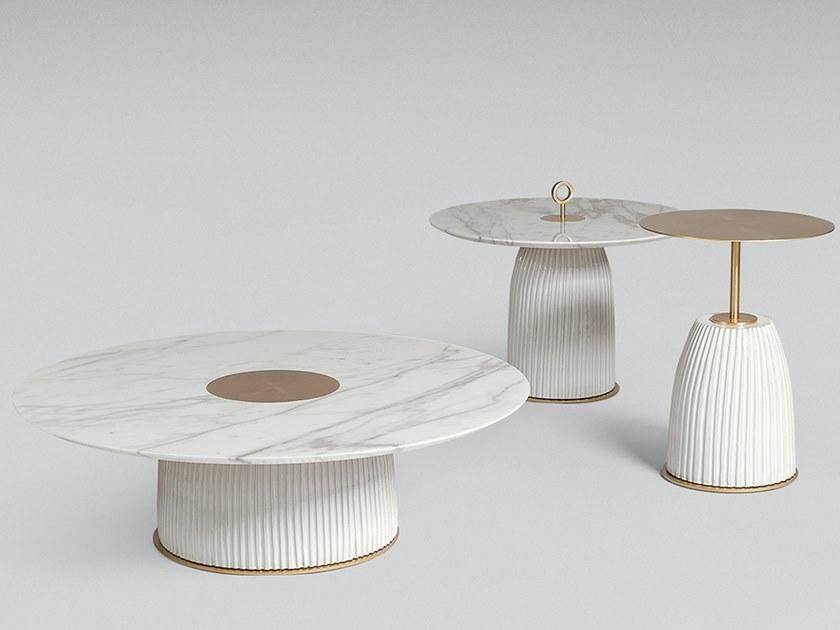 Paolo Castelli Низкий стол из керамики и мрамора калакатта  Tav.dion.120  - Вид №1