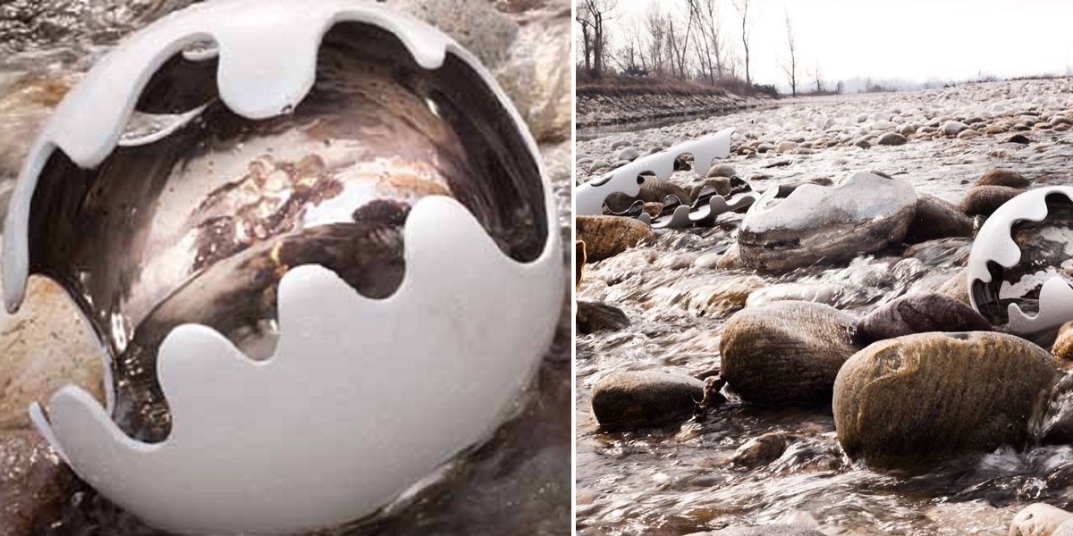 Crestani Ваза декоративная шарообразная белая   FIORDI COLLECTION 31830 - Вид №2