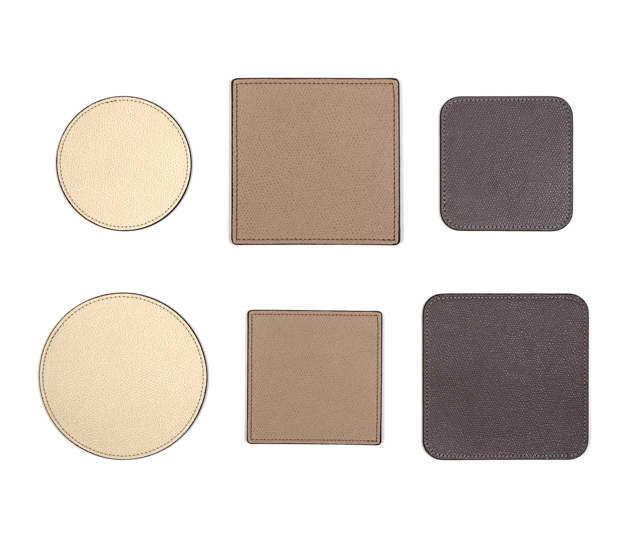 Квадратная подставка - 10x10 см / тканая кожа_coffee Pinetti 00.0109.061.015 - Вид №1