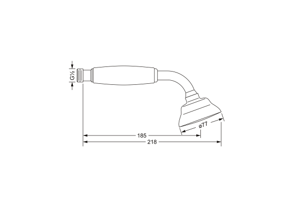 Ручной душ ½" JOERGER Serie 1909 649.13.335.000 - Вид №1