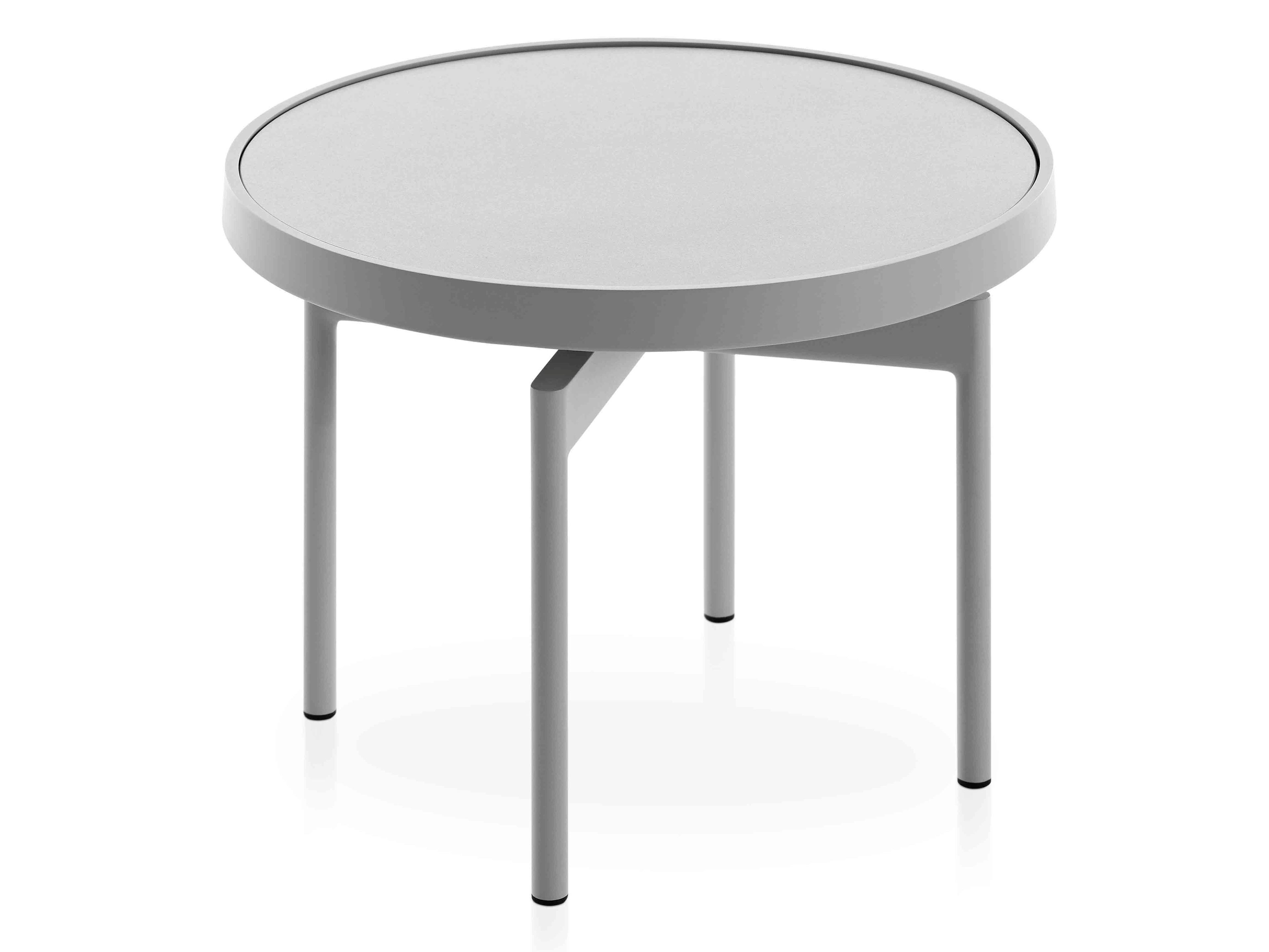 Фарфоровый круглый садовый столик GANDIABLASCO волны ARCH-00086253