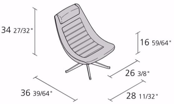 Alias 5-спицевое кресло Manzù sun-id-1475318 - Вид №2