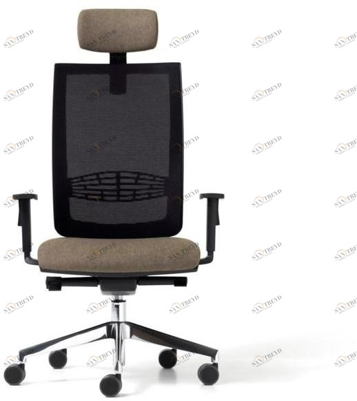 Diemme Офисный стул из 5-спицевой сетки с подголовником Goal sun-id-1390007