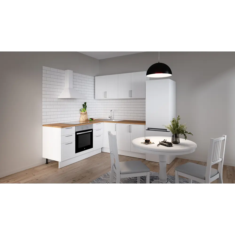 DELINIA Напольный кухонный шкаф Агидель белый 80х82.5х58 см 86586495 STLM-0860170 - Вид №6