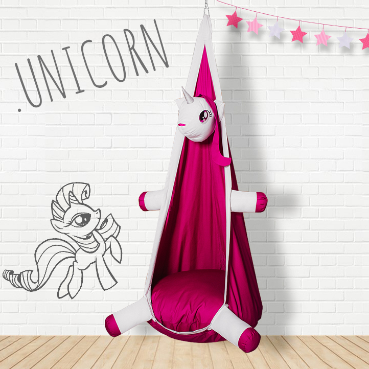 Подвесное кресло-кокон "Единорог" ПОКАЧАЙКА  326707 Розовый Santreyd  - Вид №9