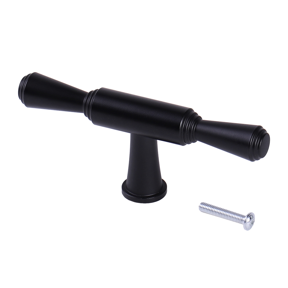 Мебельная ручка  Кноб, 81x32x14 мм, черный LJPS0185 Public Steel Россия  - Вид №2