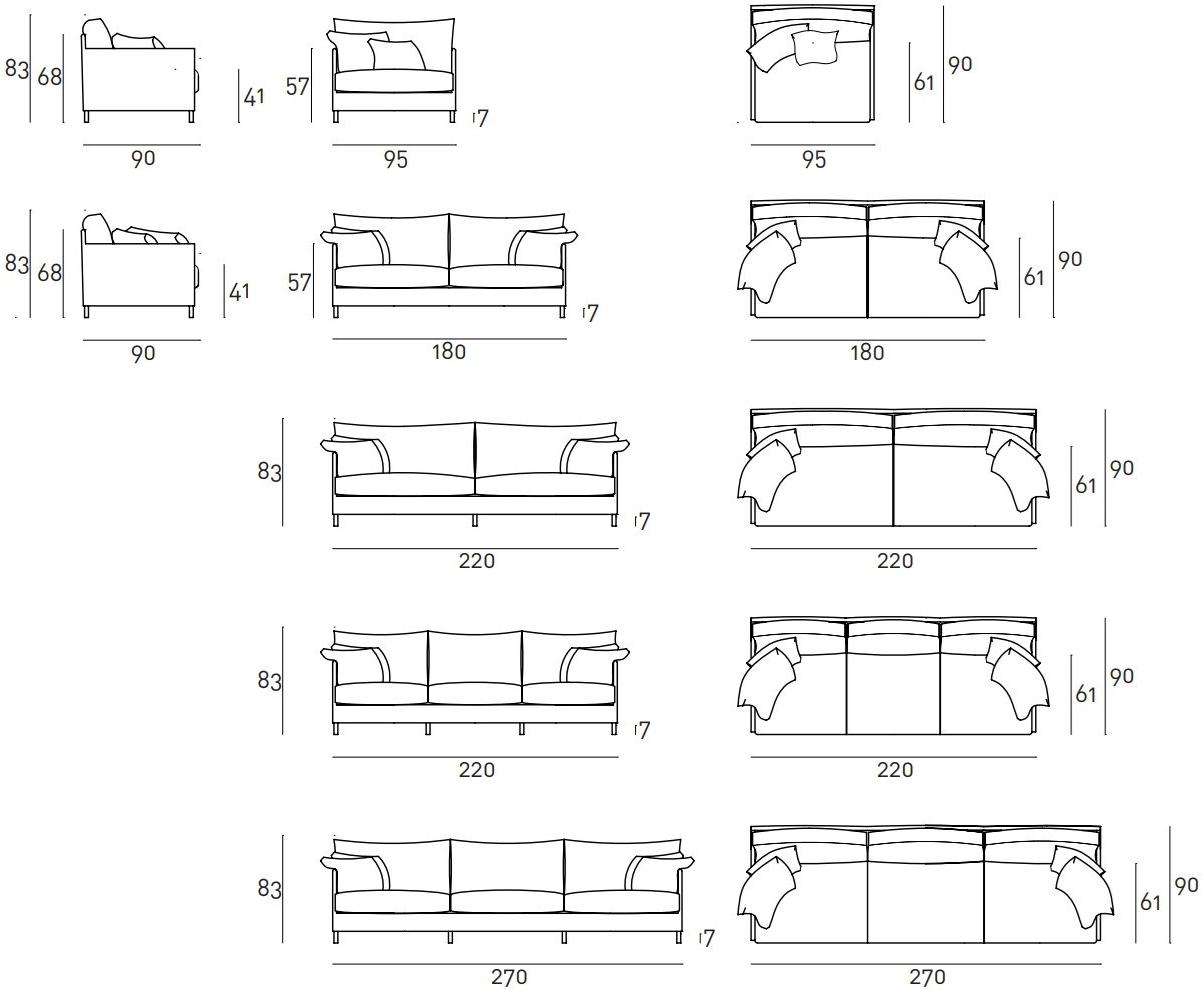Living Divani Съемный диван Chemise sun-id-1386208 - Вид №4