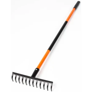 Грабли прямые Павловская заря Zarya Pro 12 зубьев 124 см сталь с черенком