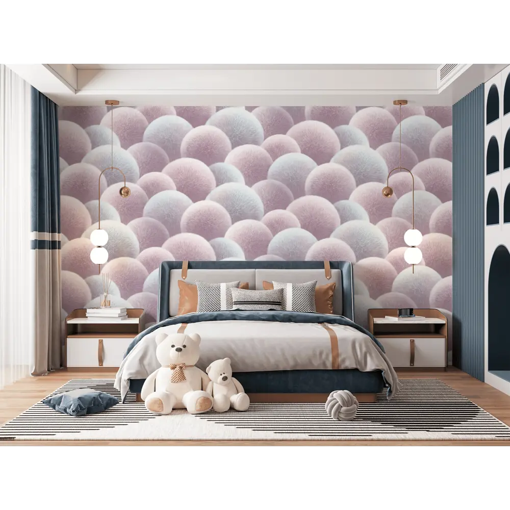 Флизелиновые обои ANTURAGE Puff - нежная роза для вашего интерьера 89373725 STLM-1418709 - Вид №2