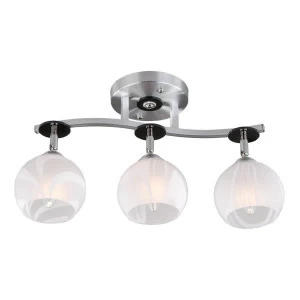 Спот потолочный с алюминиевыми плафонами белый Eurosvet 9643/3 EUROSVET 9643 00-3923792 Белый;хром