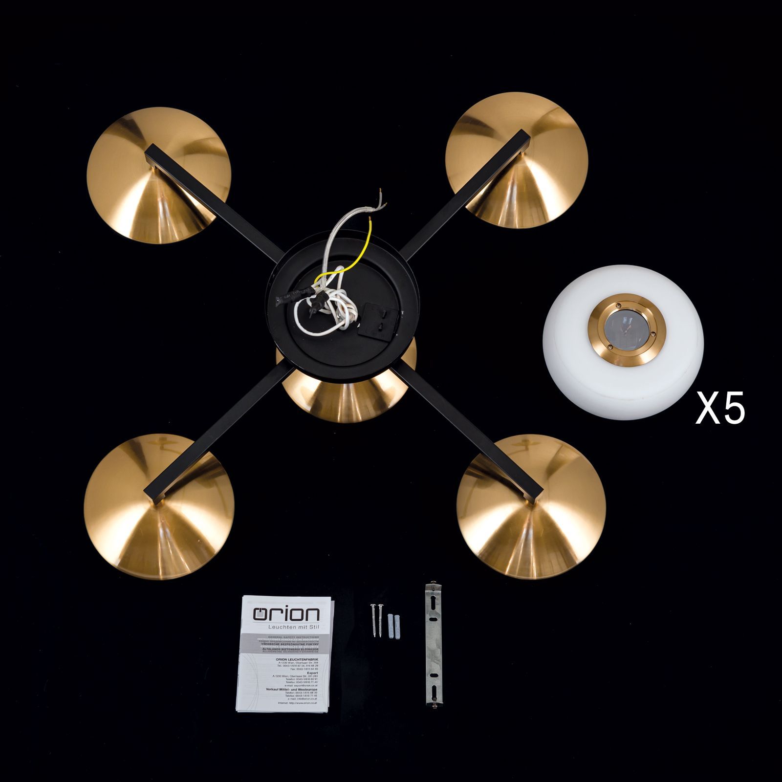 Потолочный светильник из опалового стекла Orion Josephine ARCH-00073659 - Вид №6