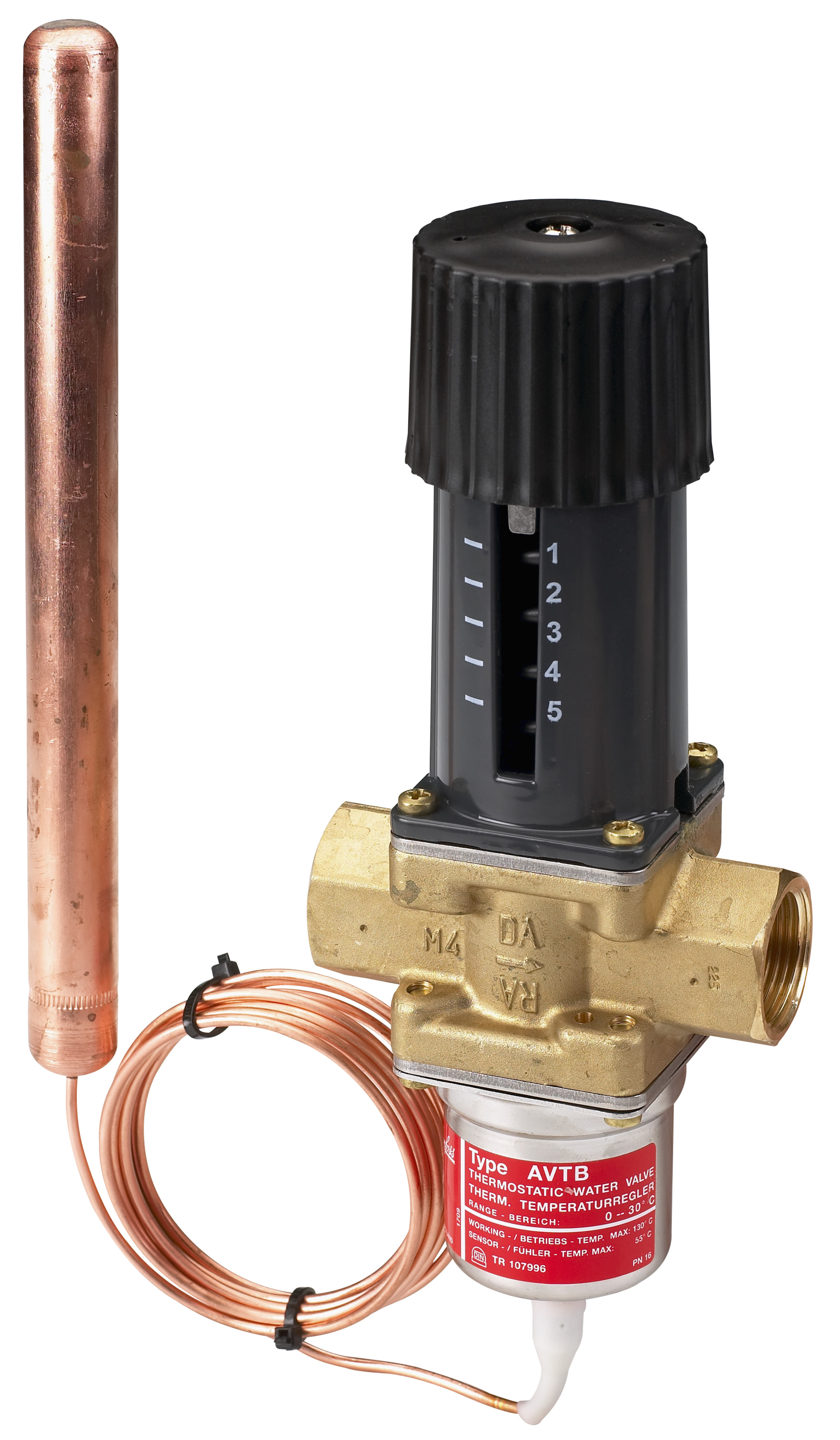 Danfoss Регулятор температуры AVTB AVTB PN16 20/3,4/30-100/2,3M/н.р. 003N5142  - Вид №12