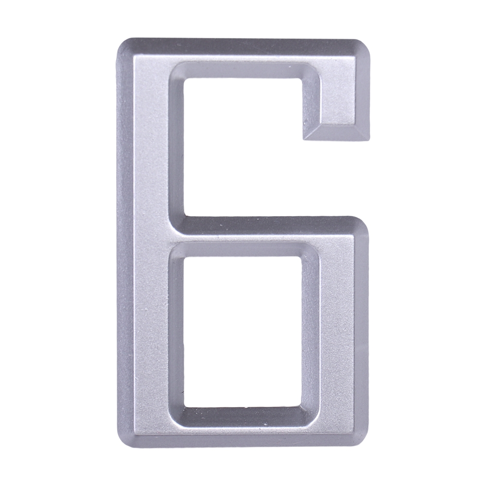 Дверной номер  «6», 37х5х60 мм, серебро LJPS0070 Public Steel Россия 