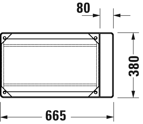 DuraSquare Консоль металлическая напольная **
Черный матовый Duravit 0031134600 - Вид №2