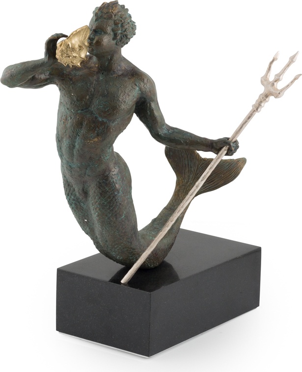 10612959 Michael Aram Скульптура Michael Aram Тритон 56см, 2017г, (лим.вып.136шт) Латунь 