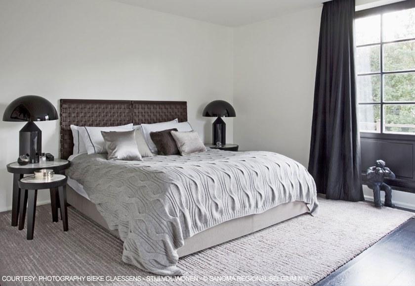 Flexform Двойная кожаная кровать-контейнер Cestone sun-id-1379937 - Вид №1