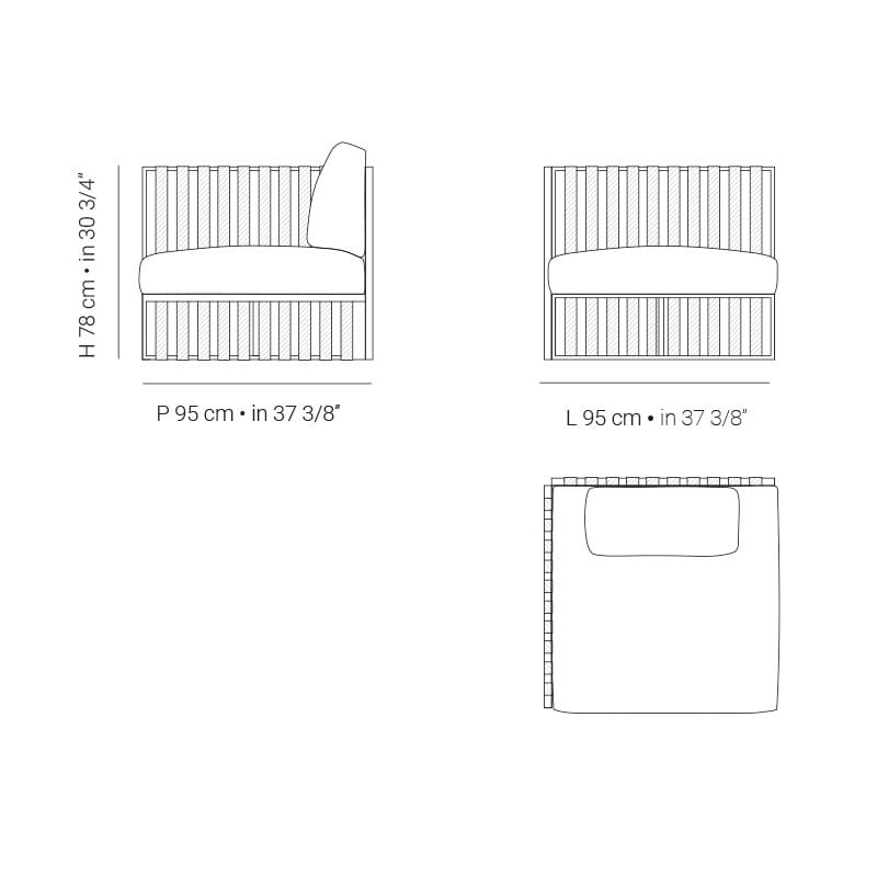 Садовый диван Braid Metropolitan ARCH-00046517 - Вид №6