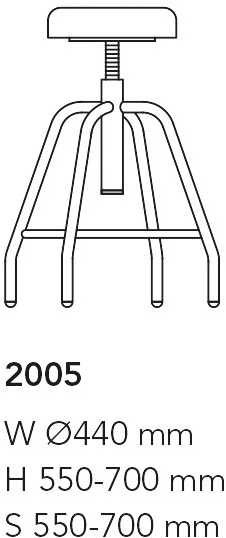 Mobboli Табурет регулируемый по высоте с подставкой для ног Nexos 2005 - Вид №4