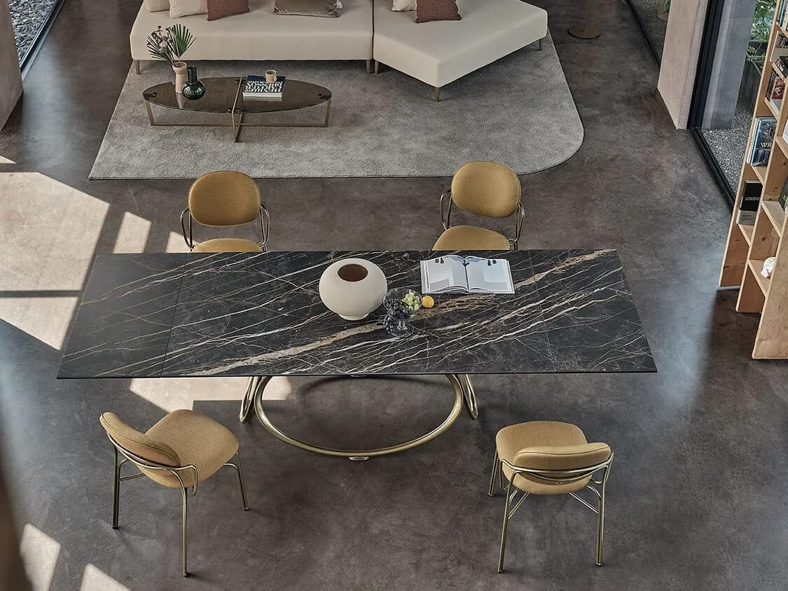 Прямоугольный обеденный стол из стали и дерева Bontempi Casa LOUIS ARCH-00017350 - Вид №2