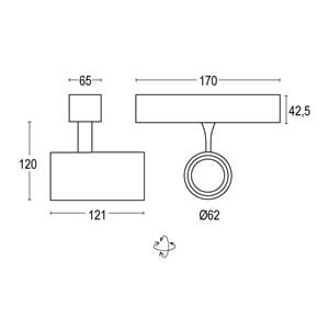 Алюминиевый круглый светодиодный прожектор Ghidini Lighting Point ARCH-00110816 - Вид №5