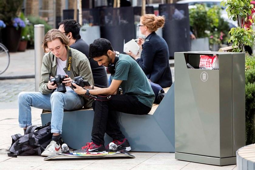 VESTRE Урна для мусора с пепельницей Bloc sun-id-1465457 - Вид №6