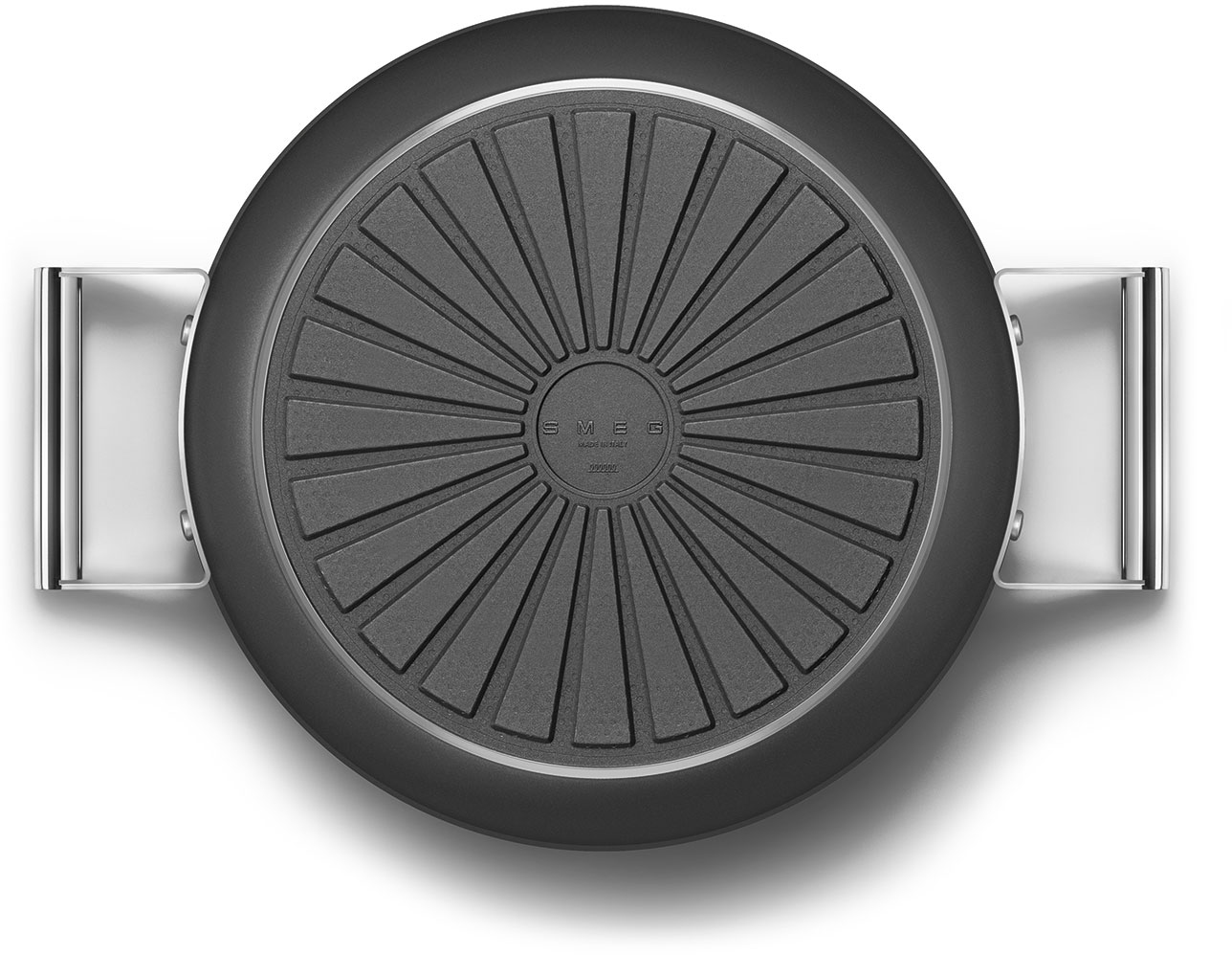 CKFD2811BLM Посуда / глубокая сковорода с двумя ручками и крышкой, 28 см, черная SMEG  - Вид №6