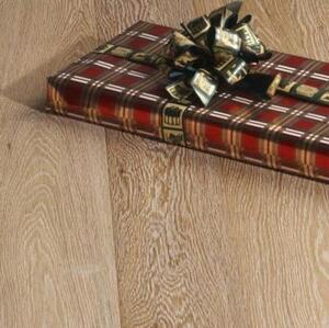 Инженерная доска Kjopmann Нурлан Вайт Porsanger Дуб Натур с брашью (Текстурированная) 1200х125 мм.