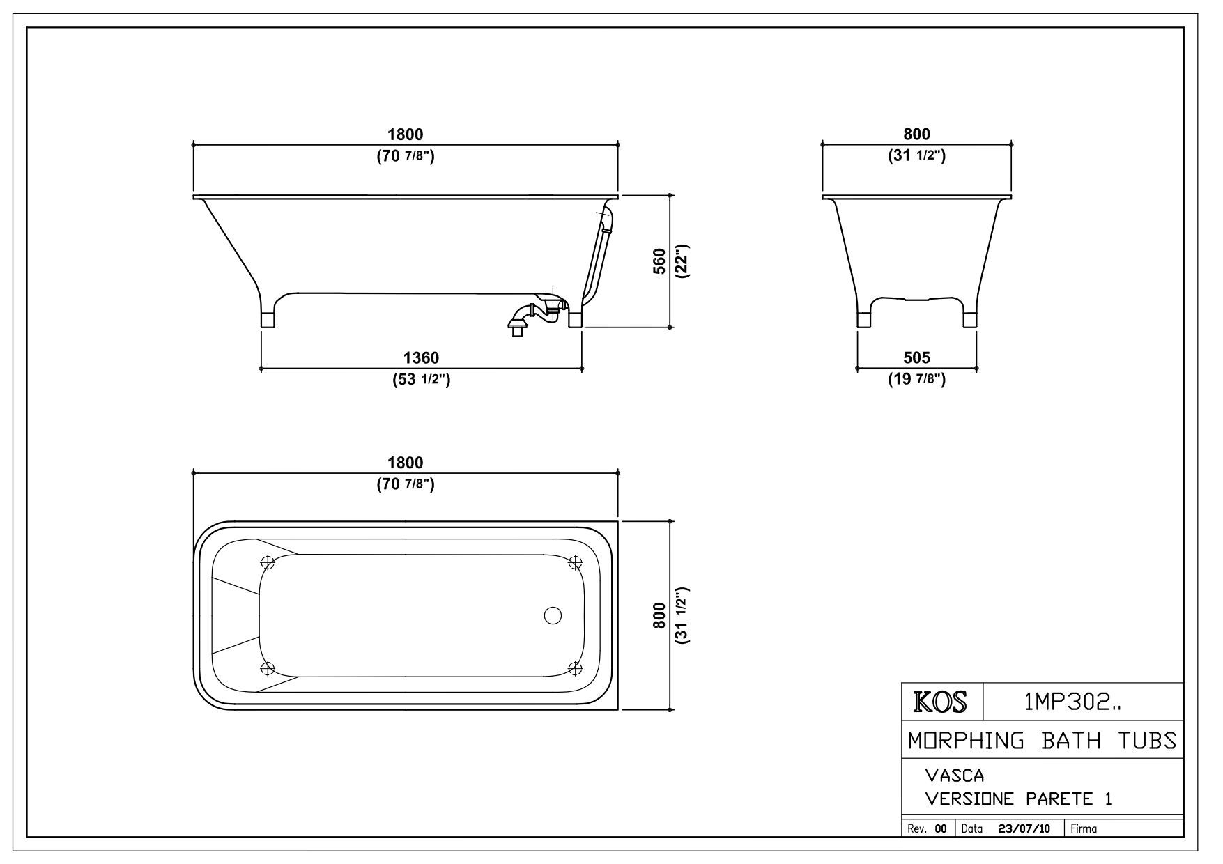 Прямоугольная ванна Zucchetti морфинг ARCH-00058812 - Вид №9