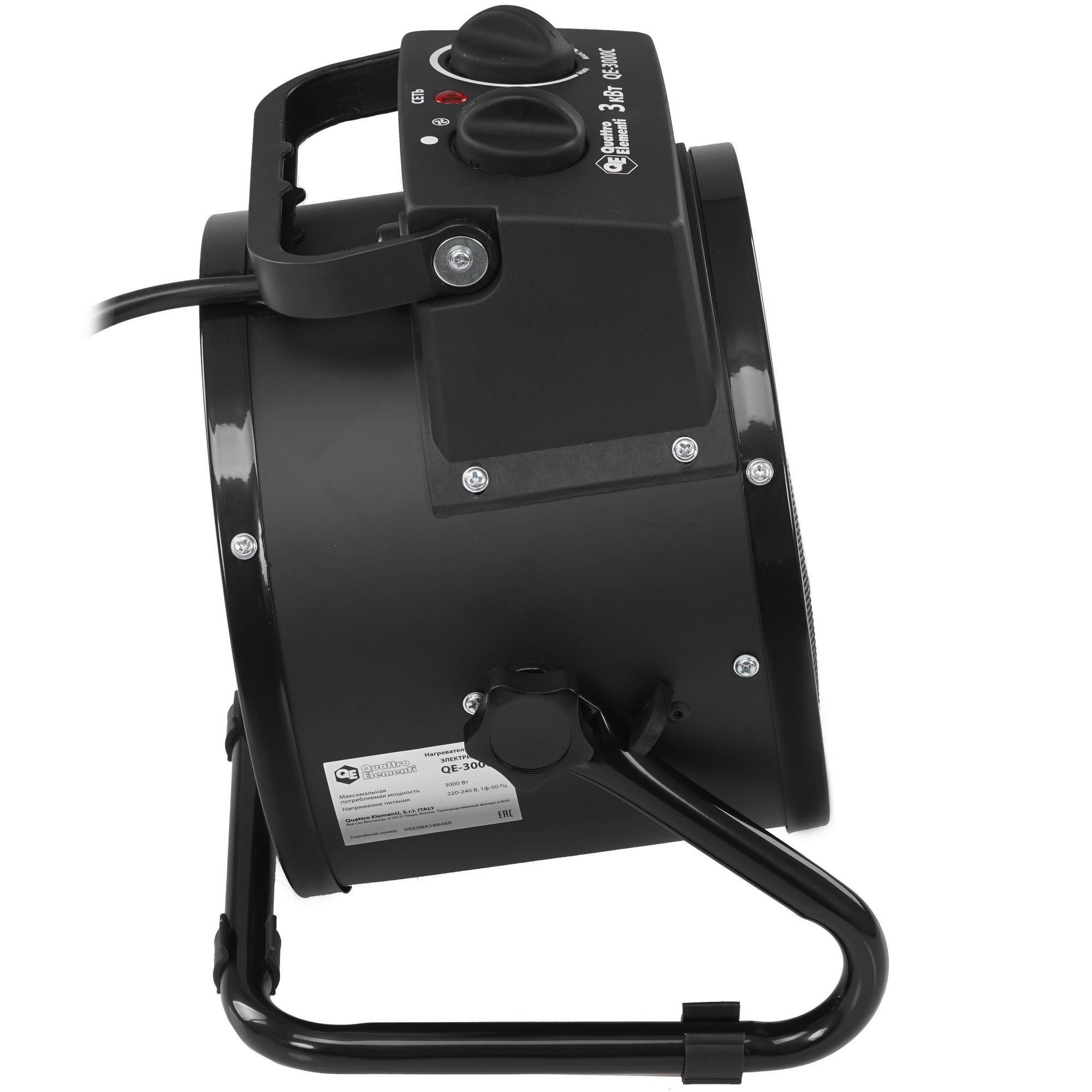 1037082 Тепловая пушка электрическая Quattro Elementi QE-3000C 649-233 STDN-0128697 - Вид №3