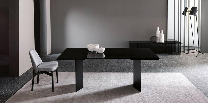 Tonelli Design Раздвижной прямоугольный стол из стекла и металла sun-id-1516213 - Вид №1