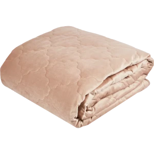 Покрывало Ромб 220x240 см бархат цвет кремовый