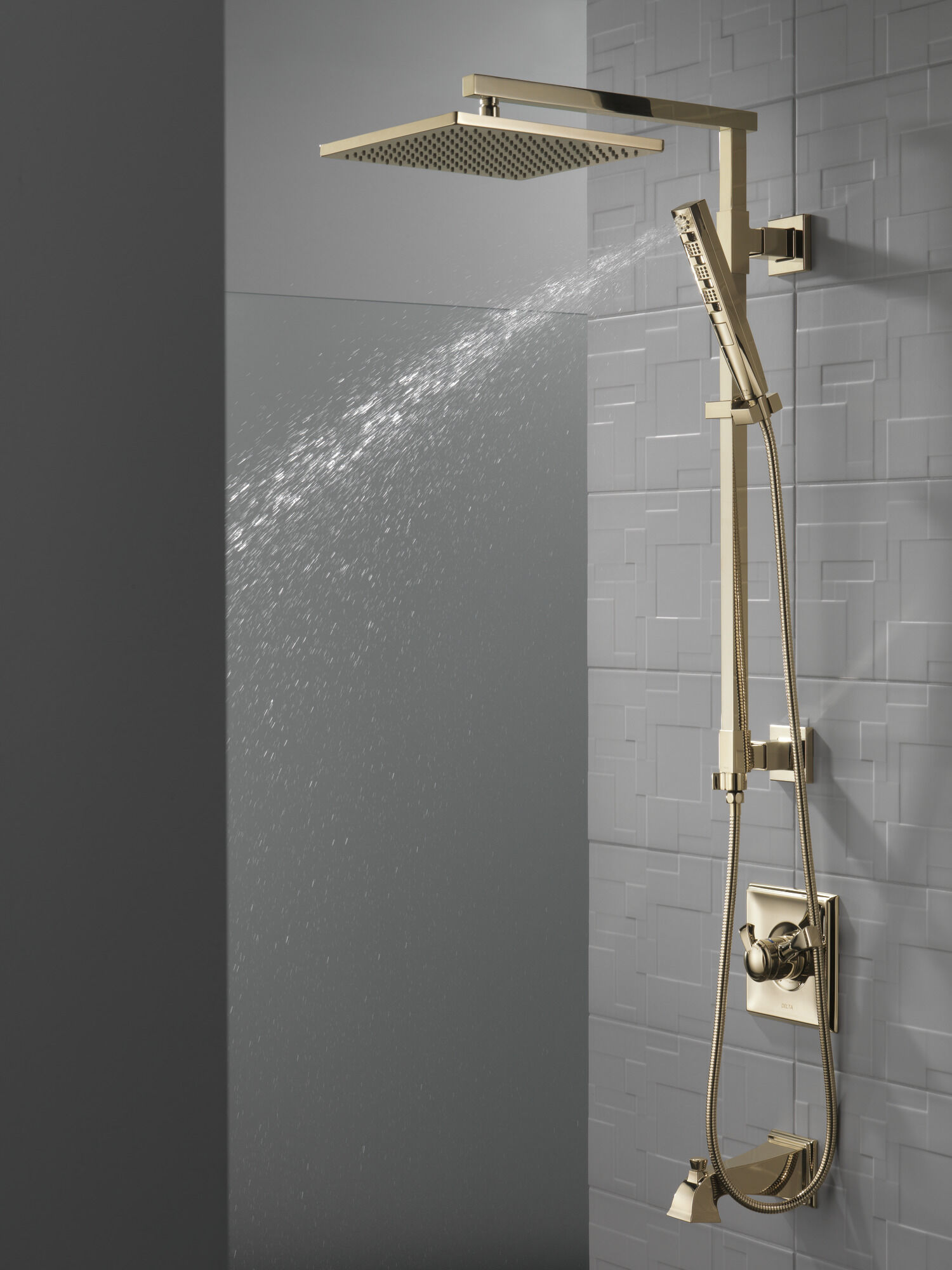 59140-PN-PK H2Okinetic® Ручной душ с 4 режимами Delta Faucet Universal Showering Полированный никель  - Вид №3
