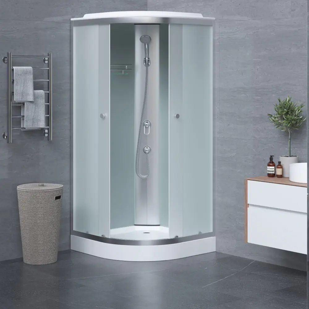 Santreyd Drop NP - Элегантная душевая кабина с матовым стеклом 90×90 см 84107383 STLM-0046545