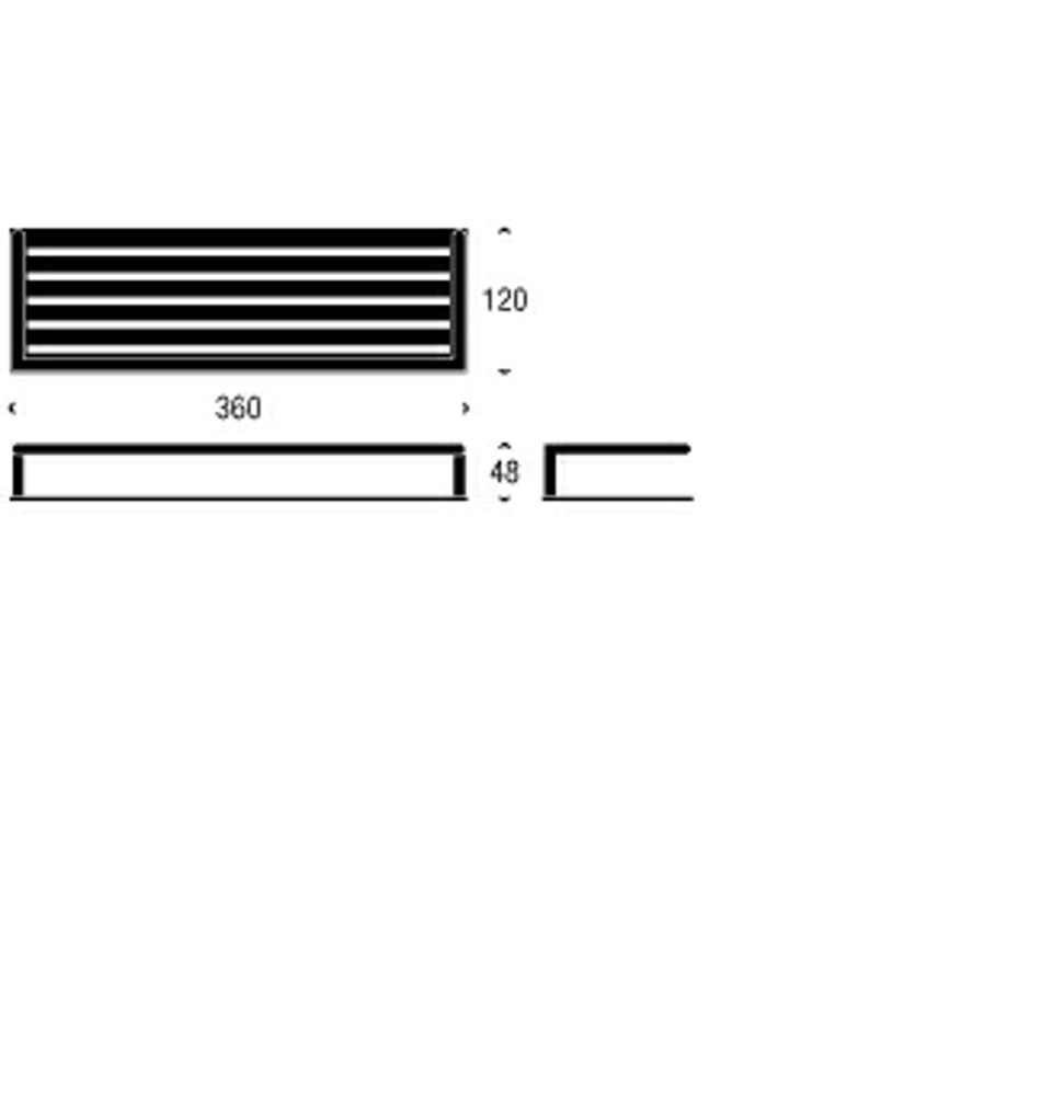 FROST Полка для душа 4, 36cm » белая Нержавеющая сталь Белый N1937-1-W  - Вид №1